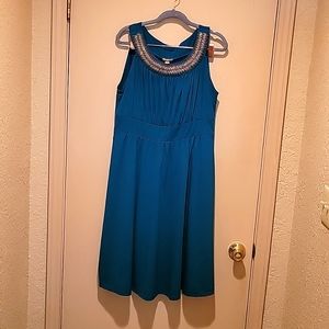 Sequin neckline dress